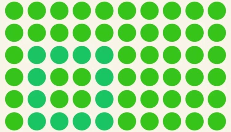 Teste com ilusão de ótica: Encontre a forma geométrica entre os pontos verdes em menos de 5 segundos!