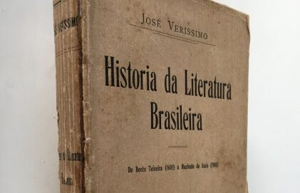 Capa de livro de José Veríssimo sobre a história da literatura brasileira. Imagem: Reprodução
