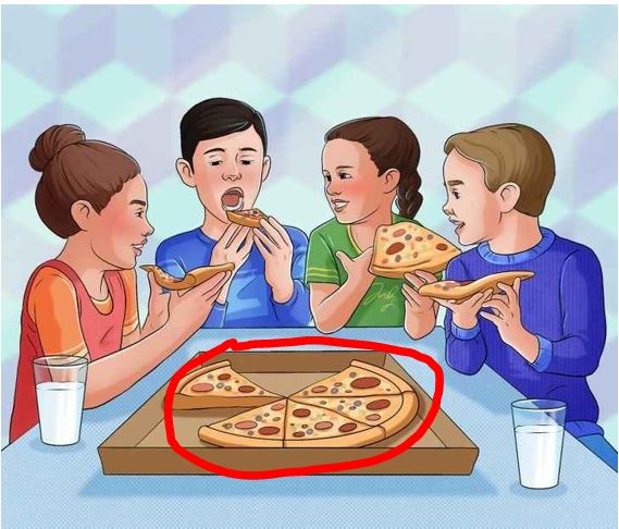 Teste de lógica: Encontre o erro na cena dos amigos comendo pizza em menos de 20 segundos