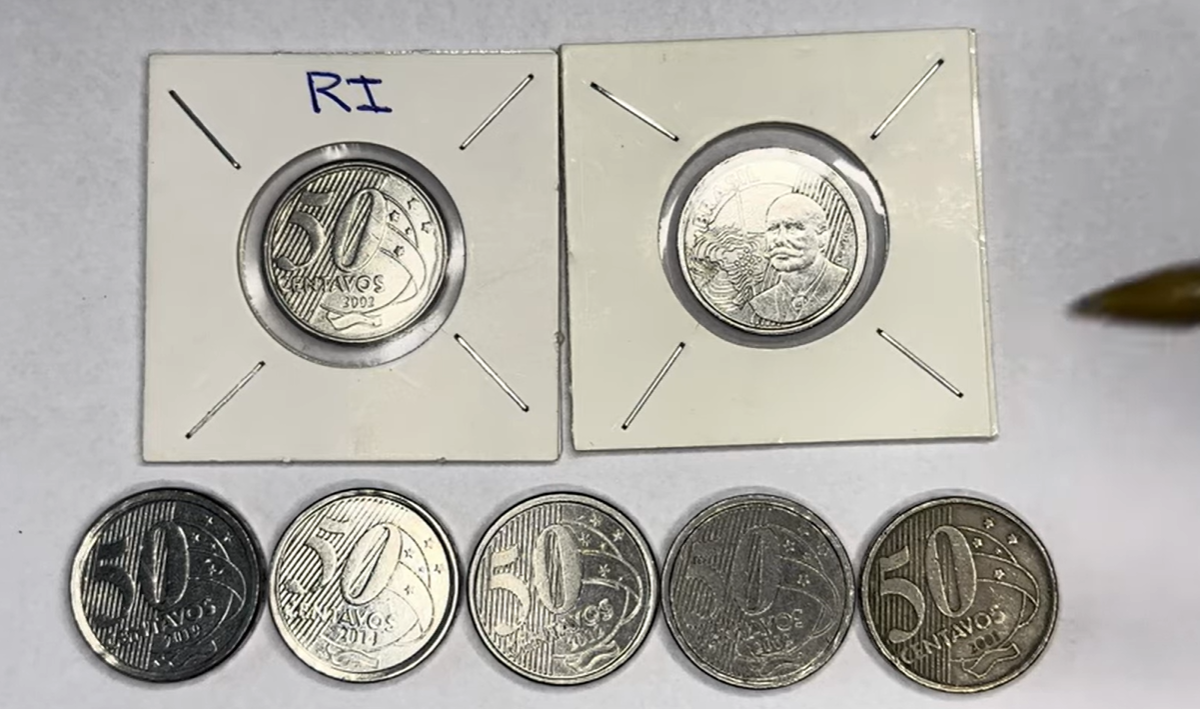 moedas raras 50 centavos