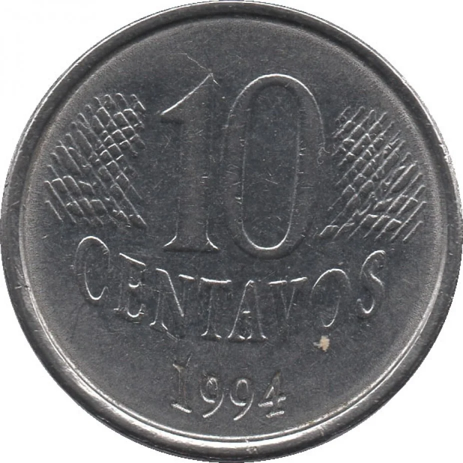 Estas três moedas de 10 centavos com este defeito raro valem R$ 120,00