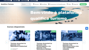 Site Qualifica Turismo. Imagem: Reprodução