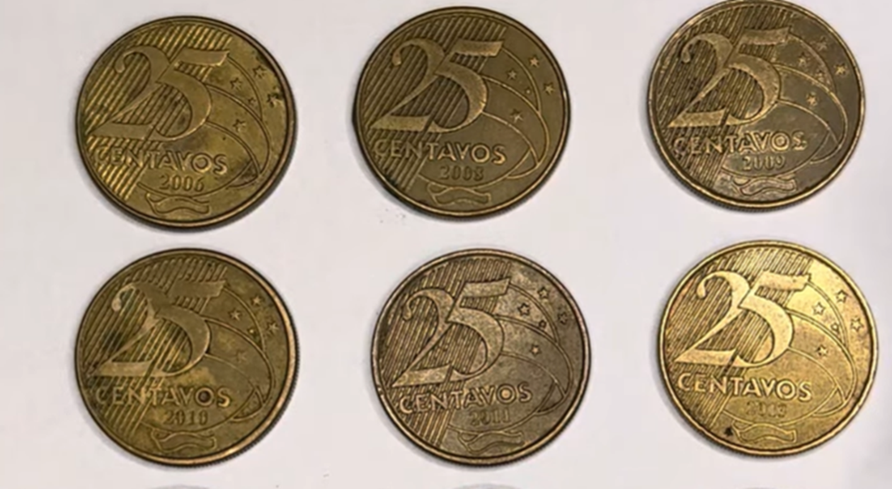 Venda e fature! Essas moedas de 25 Centavos pode ser vendidas por R$ 3.810,00