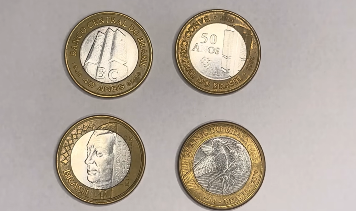 Saiba quando as Moedas de 1 Real BC, Beija-flor e JK podem valer mais de R$ 1,5 mil