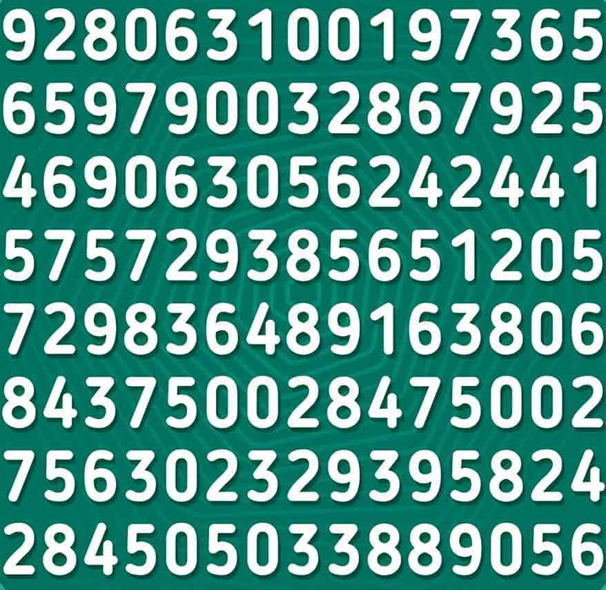 Nosso desafio do número está aqui para verificar se você pode identificar o número 721 escondido em uma complexa ilusão de ótica.