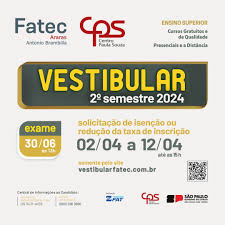 Vestibular Fatecs 2024/2