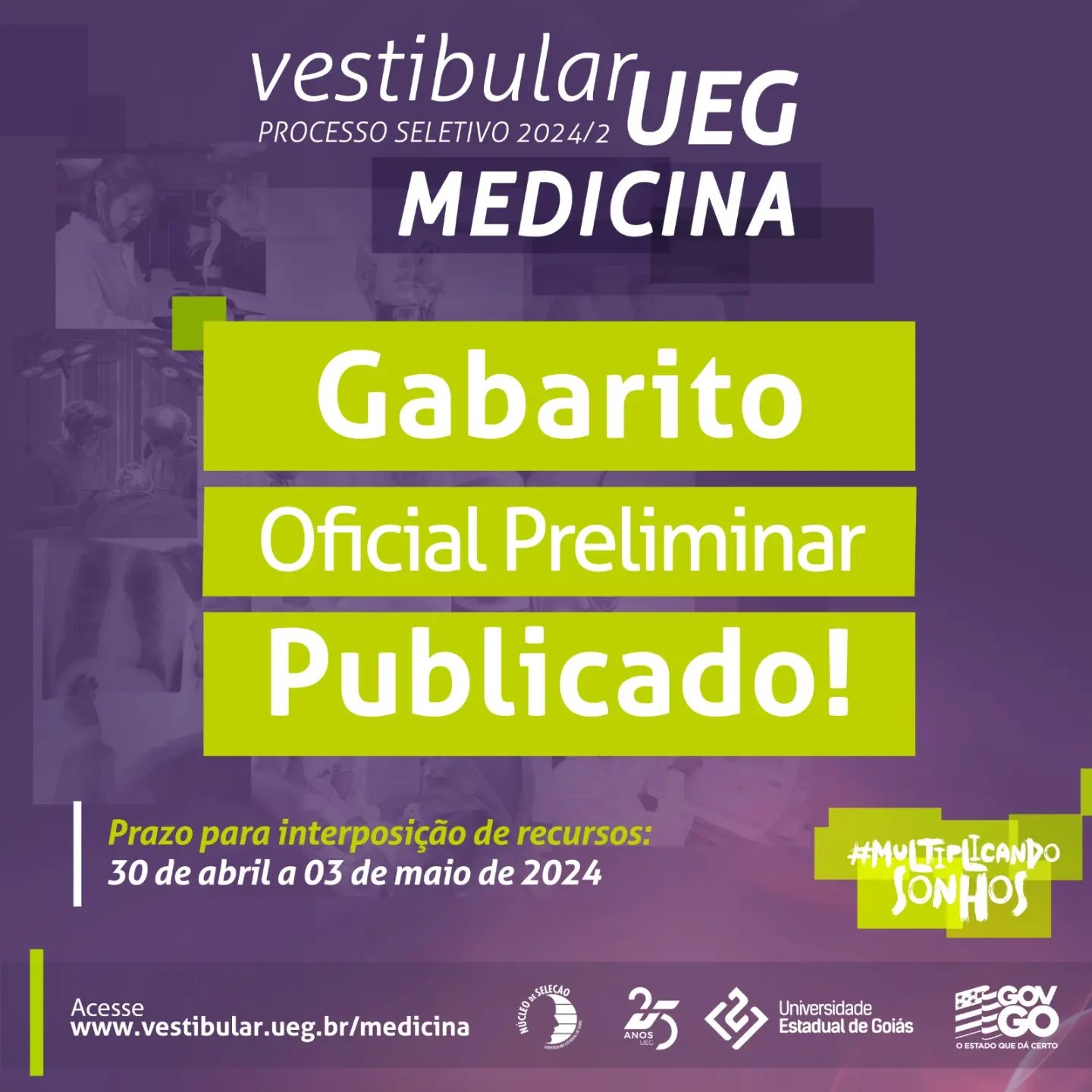 Vestibular de Medicina 2024/2 UEG