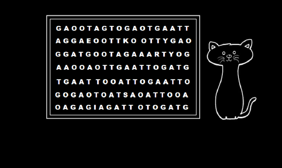 Que tal um pequeno teste para ver como está sua agilidade mental? Apresentamos a você um desafio de encontrar a palavra "gato".