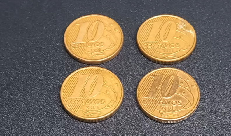 Moedas VALIOSAS de 10 Centavos com erros raros