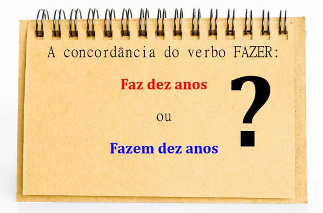 Faz dez anos ou fazem dez anos? Qual o correto?