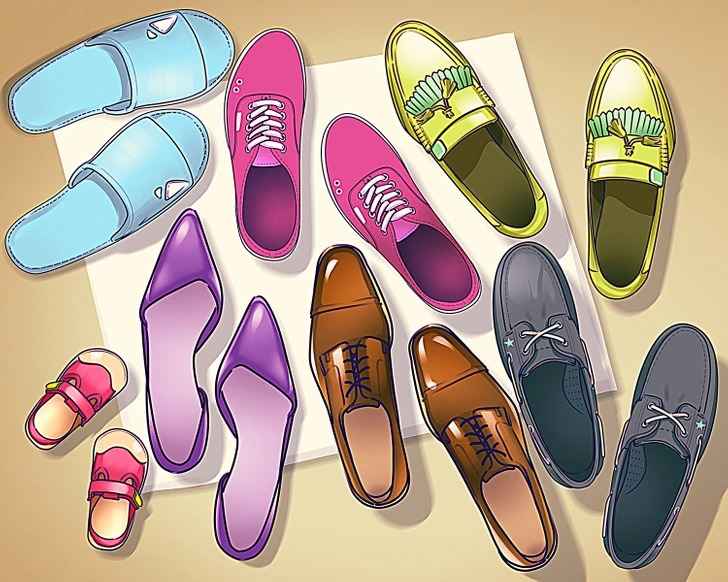 Encontre o erro na imagem dos sapatos.