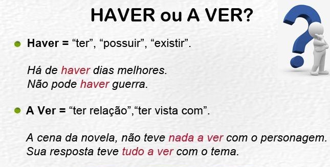 "A ver" e "Haver": você sabe qual é a diferença?