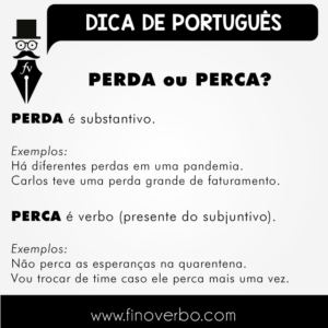 Entenda a diferença e nunca mais confunda “perca” e “perda” - Blog ...