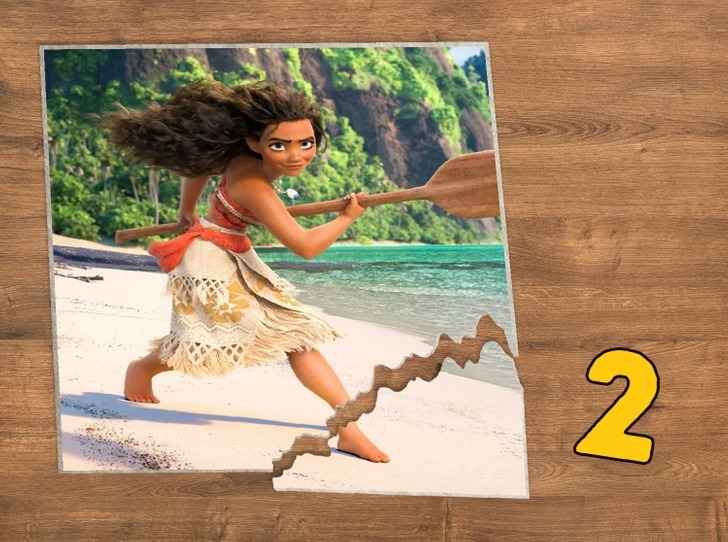 Resultado do quebra-cabeça da Moana.