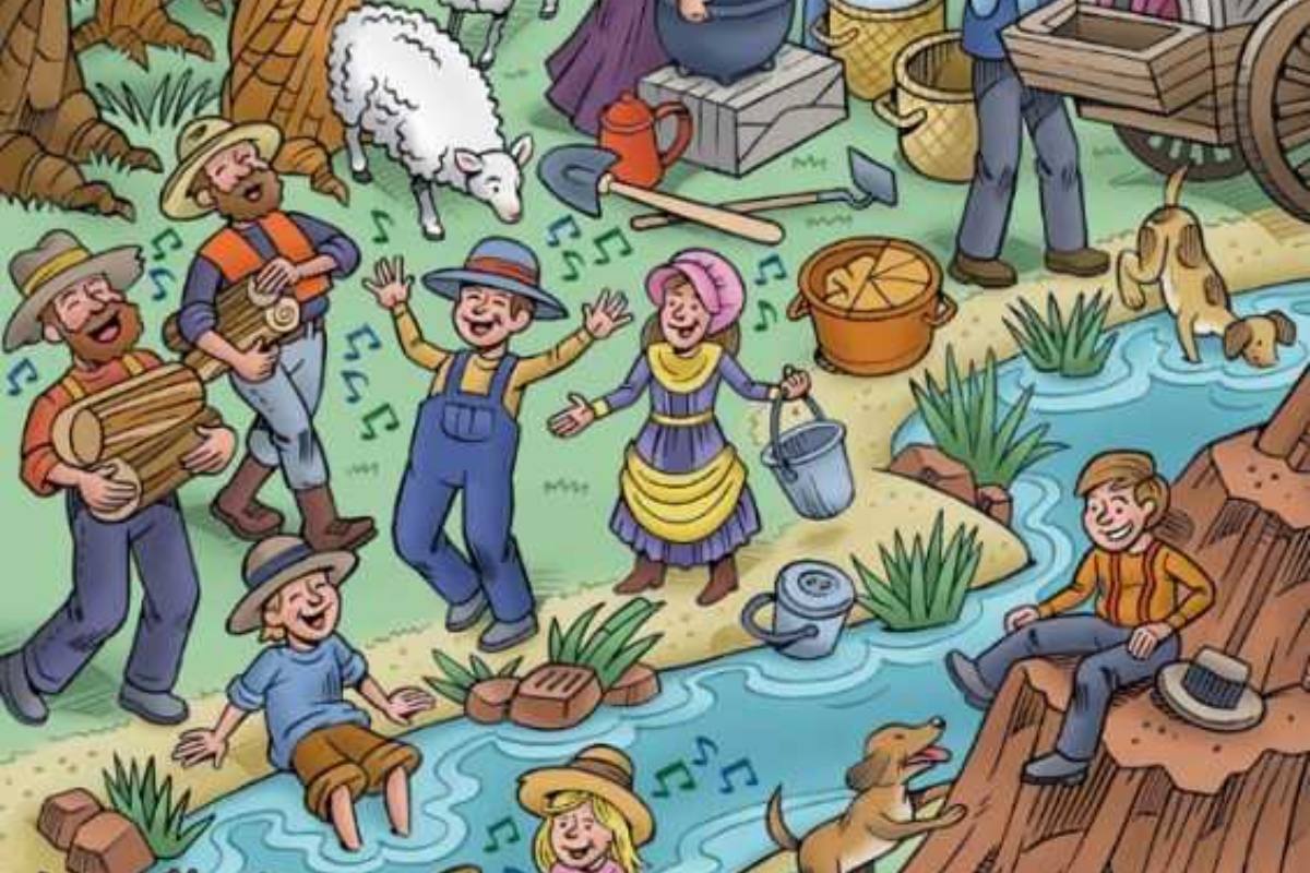 Encontre o pincel escondido nesta cena.