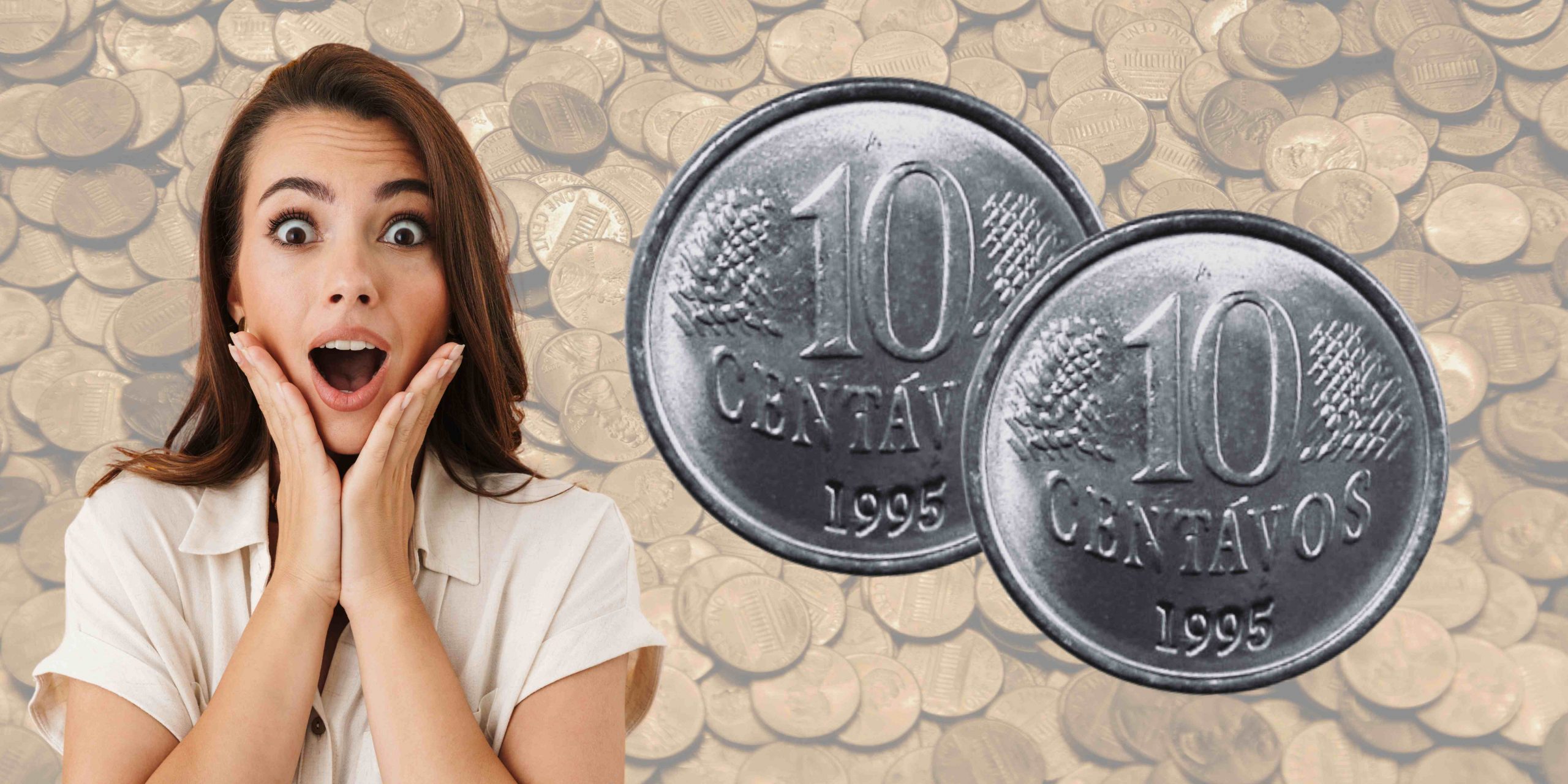 O DEFEITO nessa moeda de 10 centavos de 2007 faz ela valer R$50,00! Confira!