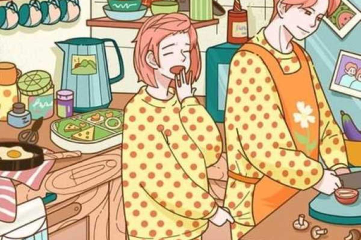 Encontre a faca na cozinha.