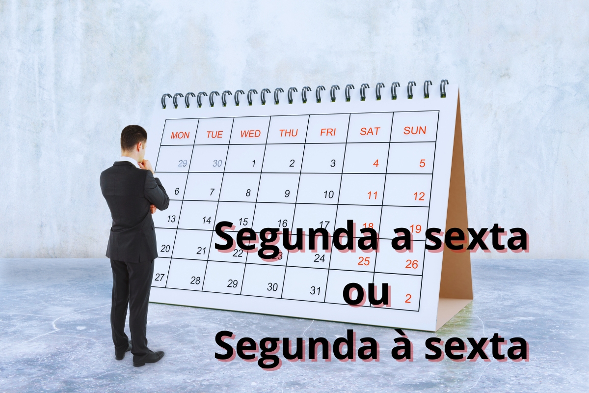 Segunda a sexta tem ou não tem crase?