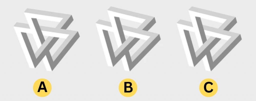 Consegue identificar qual a figura diferente neste desafio visual ...