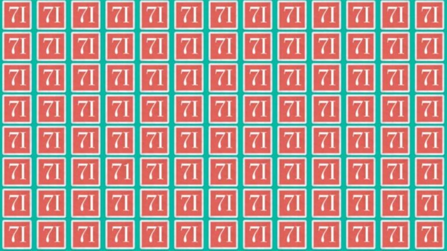 Teste de QI: será que você encontra o número 71 em 15 segundos?