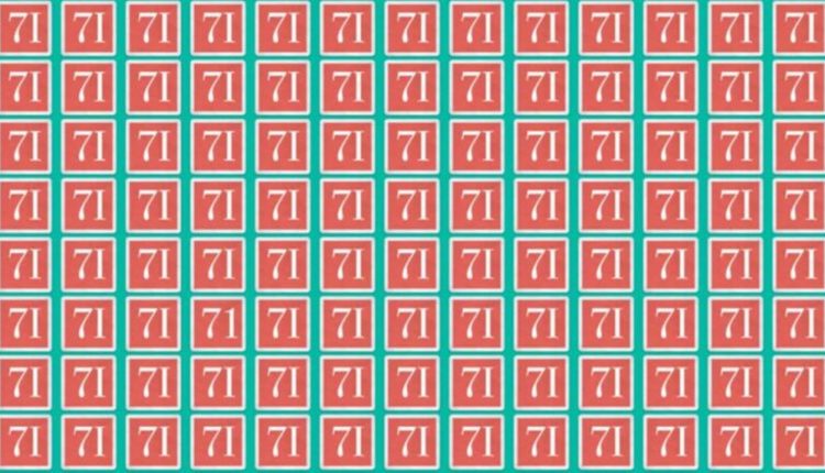 Teste de QI: será que você encontra o número 71 em 15 segundos?