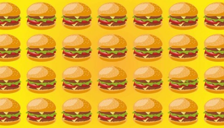 Desafio Visual: encontre o hambúrguer diferente em 15 segundos