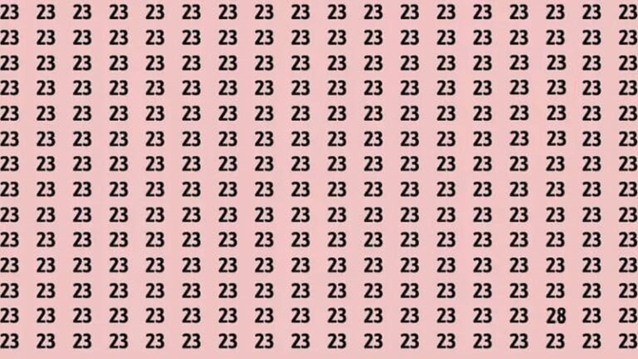 Teste de QI: será que você consegue encontrar o número 28 em 20 segundos?