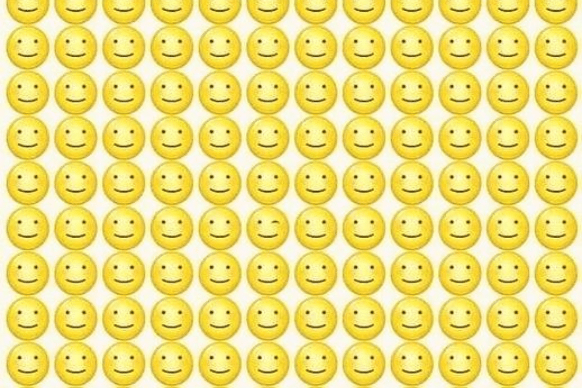 Desafio visual do emoji diferente. Fonte: Jagran Josh.