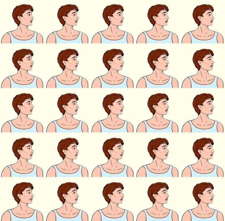 Desafio visual - encontre o homem diferente na imagem. Fonte: Jagran Josh.