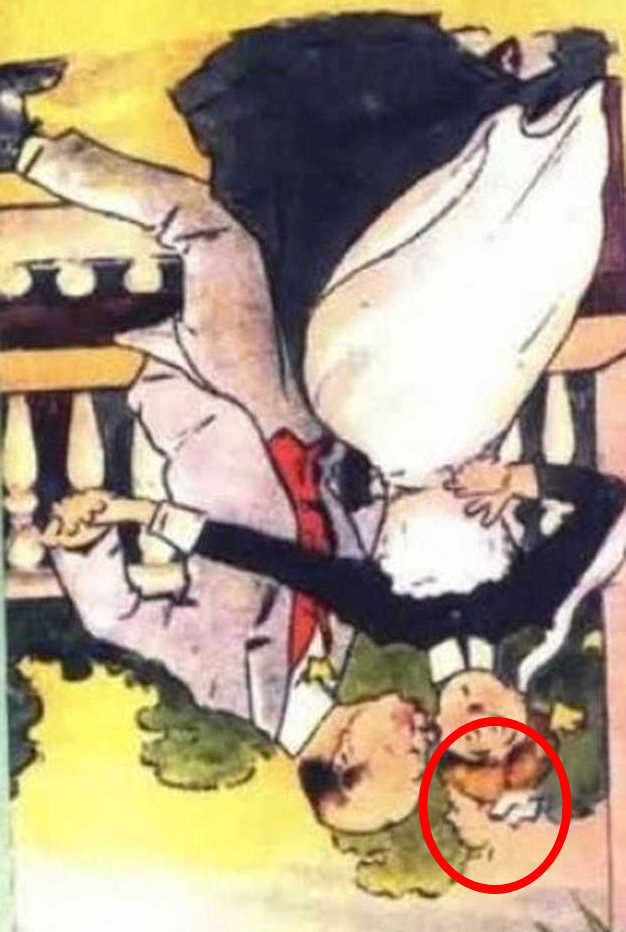 Resposta do desafio visual - veja onde está a segunda mulher. Fonte: Jagran Josh.