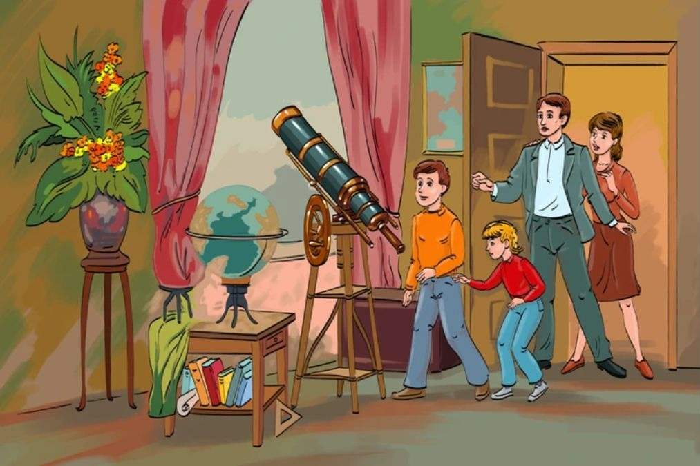 Desafio visual - Encontre o astrônomo na imagem. Fonte: Jagran Josh.
