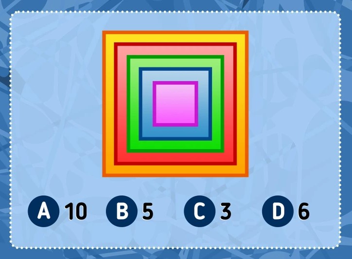 Desafio visual - Quantos quadrados tem na imagem? Fonte: Jagran Josh.