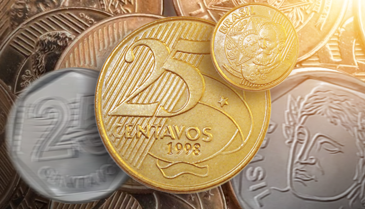Moeda de 25 centavos rara de 1998 que pode valer até R$ 5.000.