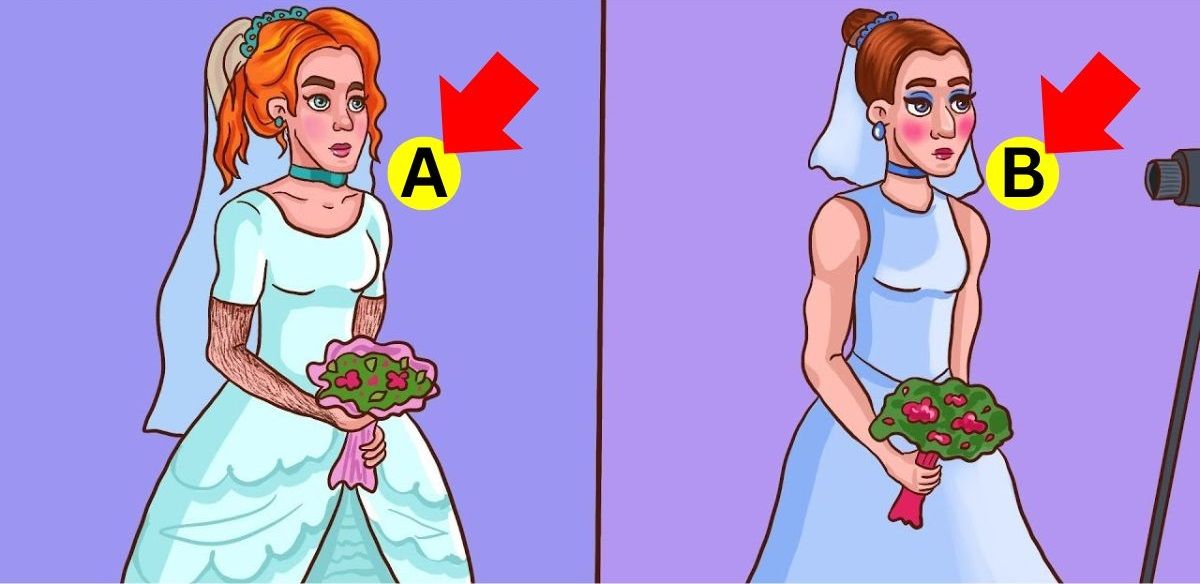 Resposta do teste de QI - Veja quem é o homem entre as noivas. Fonte: Jagran Josh.