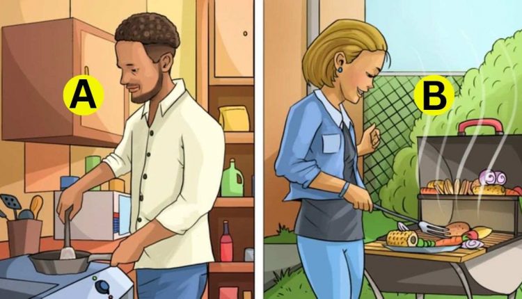 Teste de QI - Encontre o erro na cozinha. Fonte: Jagran Josh.