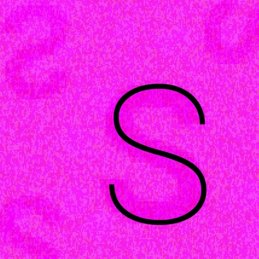 Teste de QI visual com a letra s escondida em fundo rosa