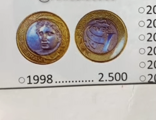 moeda rara de 1 real de 1998 com reverso invertido valendo até R$ 2.500