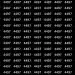 Fundo preto com números "4497" repetidos em linhas e colunas brancas.