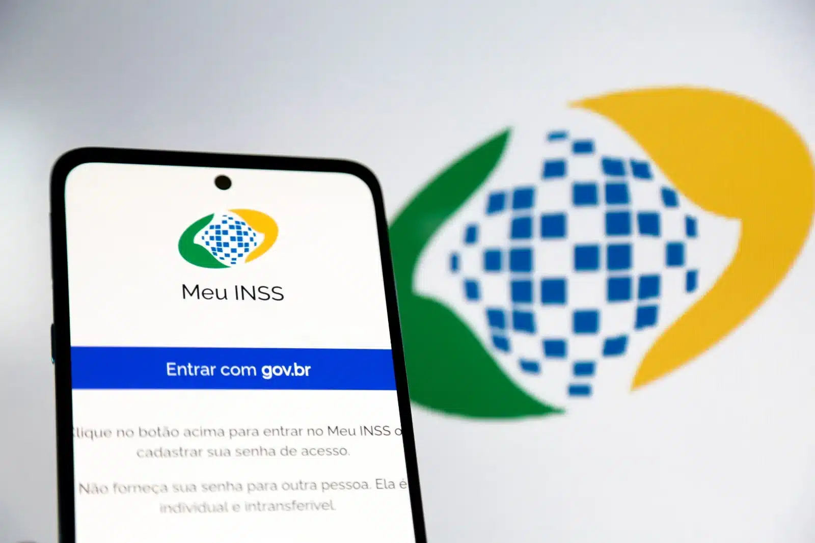 Tela do aplicativo Meu INSS com opção para acessar extrato de pagamento digitalizado