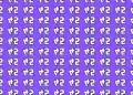 Padrão contínuo com símbolo branco abstrato repetido sobre um fundo roxo vibrante.