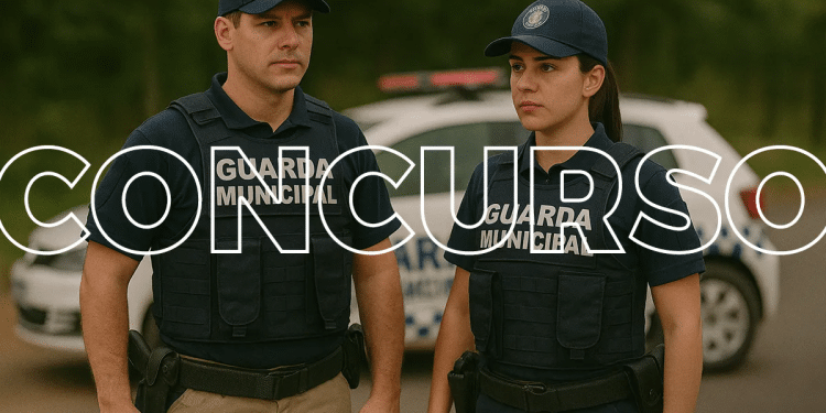 Agentes da Guarda Municipal prontos para a ação no concurso