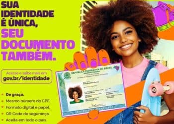 Imagem promocional da CIN representando o Mutirão da Nova Carteira de Identidade com distribuição de senhas nesta terça-feira dia 02.
