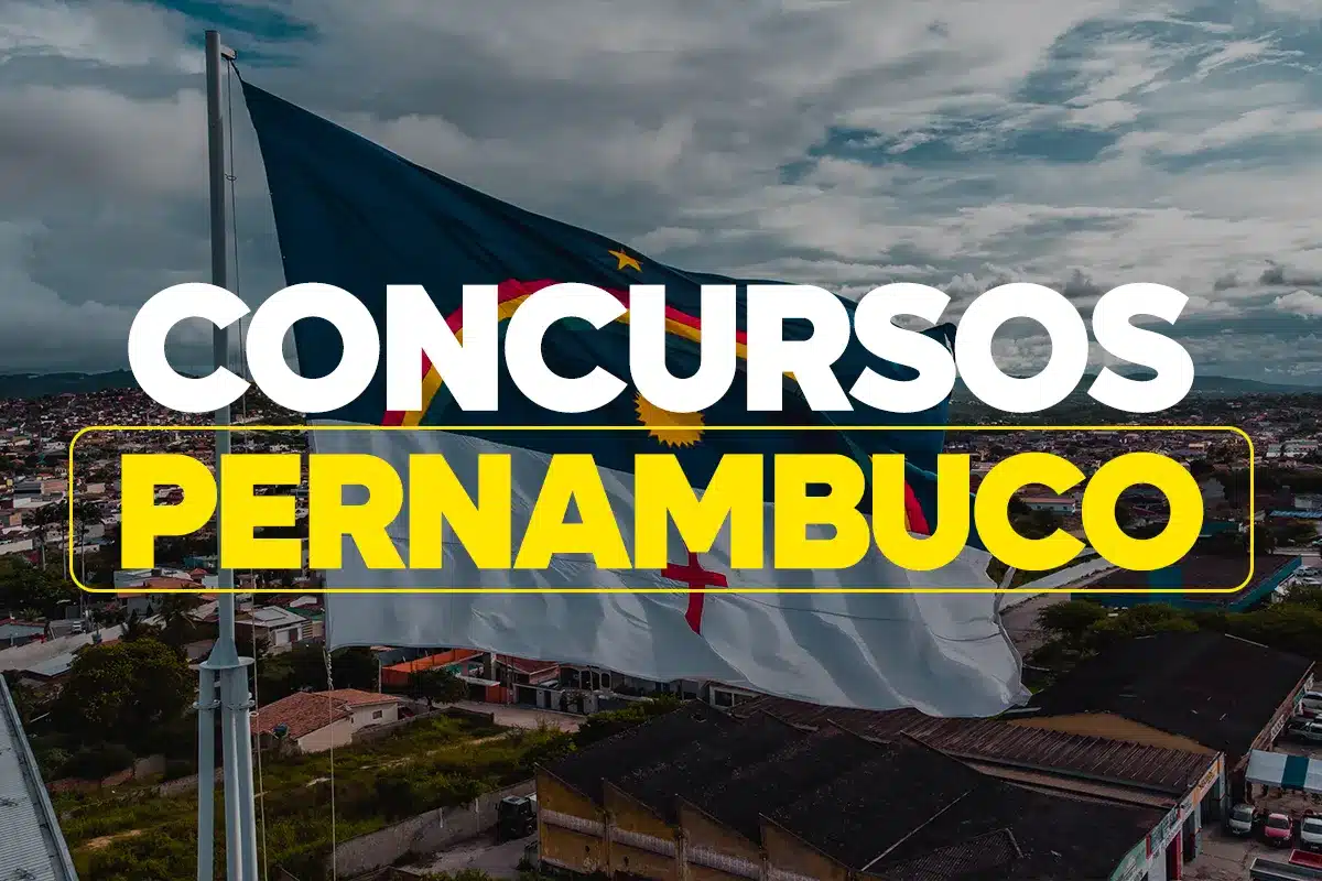 Carreira na Guarda Municipal - Salários e benefícios do novo concurso Bandeira de Pernambuco com texto concursos públicos em destaque.