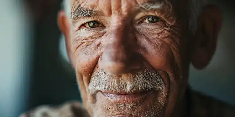 Idoso sorrindo, representando a aposentadoria e a transição para as novas regras de aposentadoria de 2026.