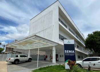 Fachada do prédio da SEMA Secretaria de Estado do Meio Ambiente do Amazonas