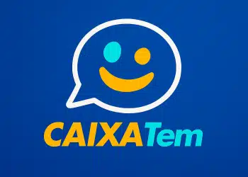 Imagem mostra a logo do aplicativo Caixa Tem colorida.