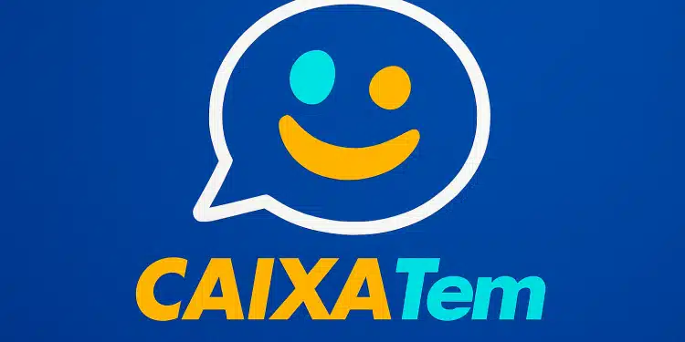 Imagem mostra a logo do aplicativo Caixa Tem colorida.