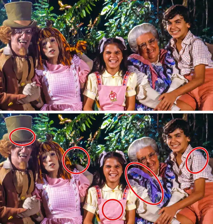 Grupo de personagens do Sítio do Picapau Amarelo posando para foto com clima alegre