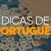 Dúvida de português sobre a escrita correta de caranguejo ilustrada com letras espalhadas e livros.