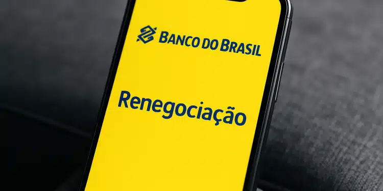 Aplicativo do Banco do Brasil exibindo opção de renegociação.
